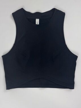 lululemon athletica Black Cropped Muscle Tank